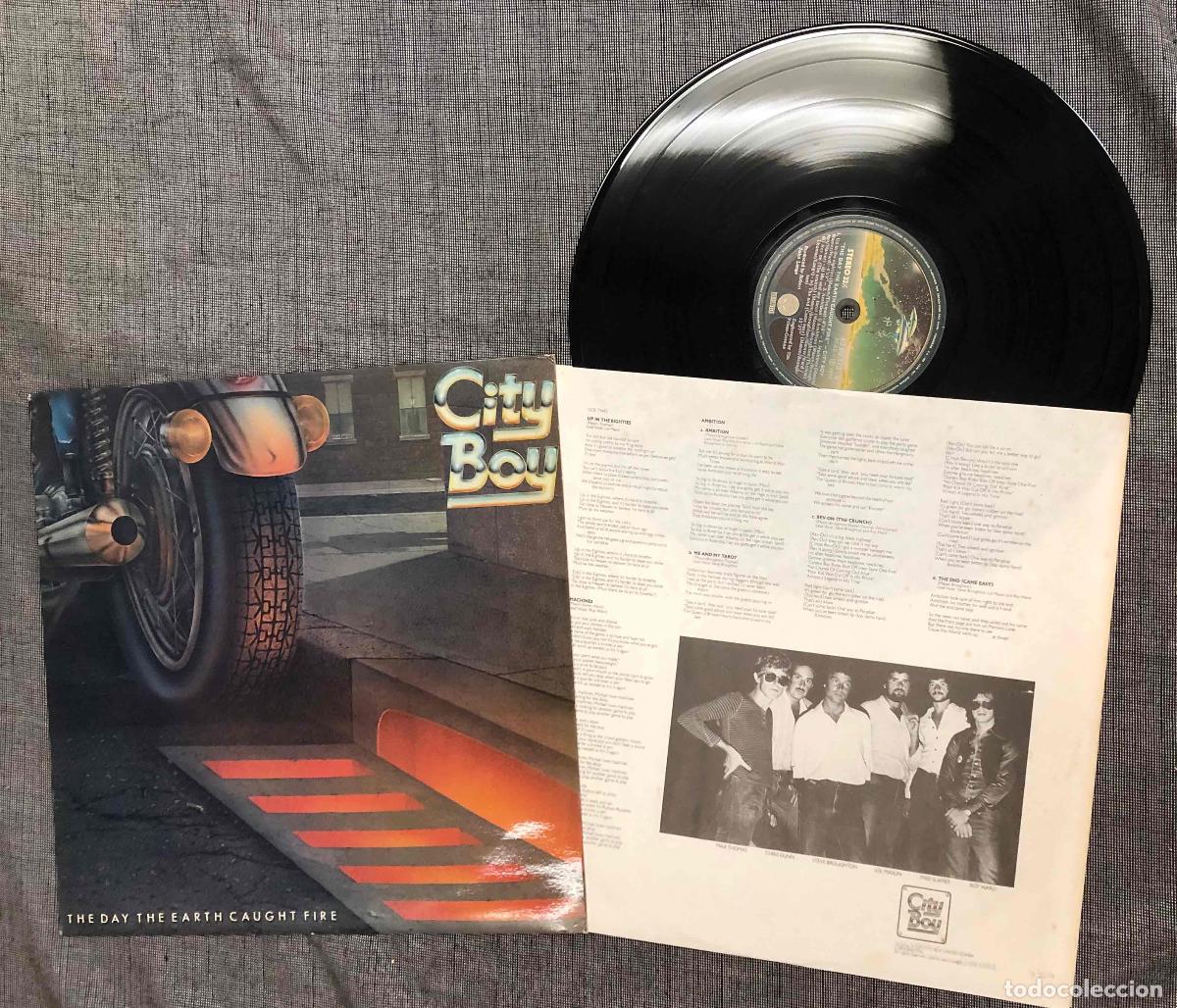 Discos de vinilo: LP CITY BOY THE DAY THE EARTH CAUGHT FIRE. VERTIGO 1979