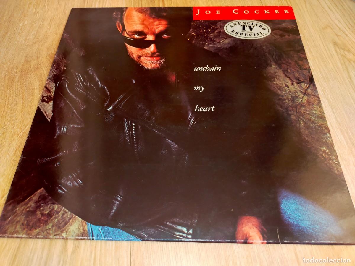 Discos de vinilo: JOE COCKER-UNCHAIN MY HEART-ORIGINAL ESPA&Ntilde;OL 1987