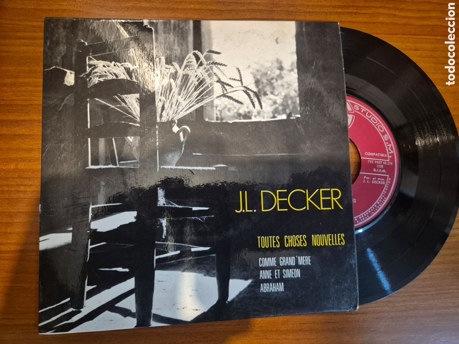 Discos de vinilo: TOUTES CHOSES NOUVELLES J L DECKER