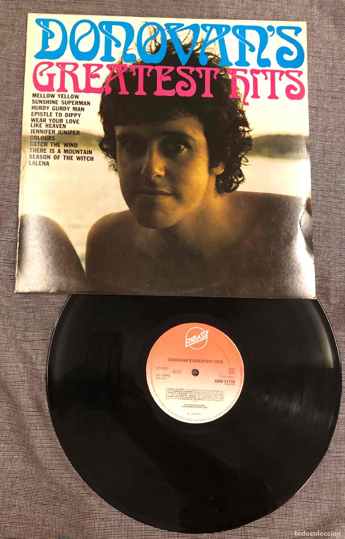 Discos de vinilo: LP DONOVAN'S GREATEST HITS. CBS 1969