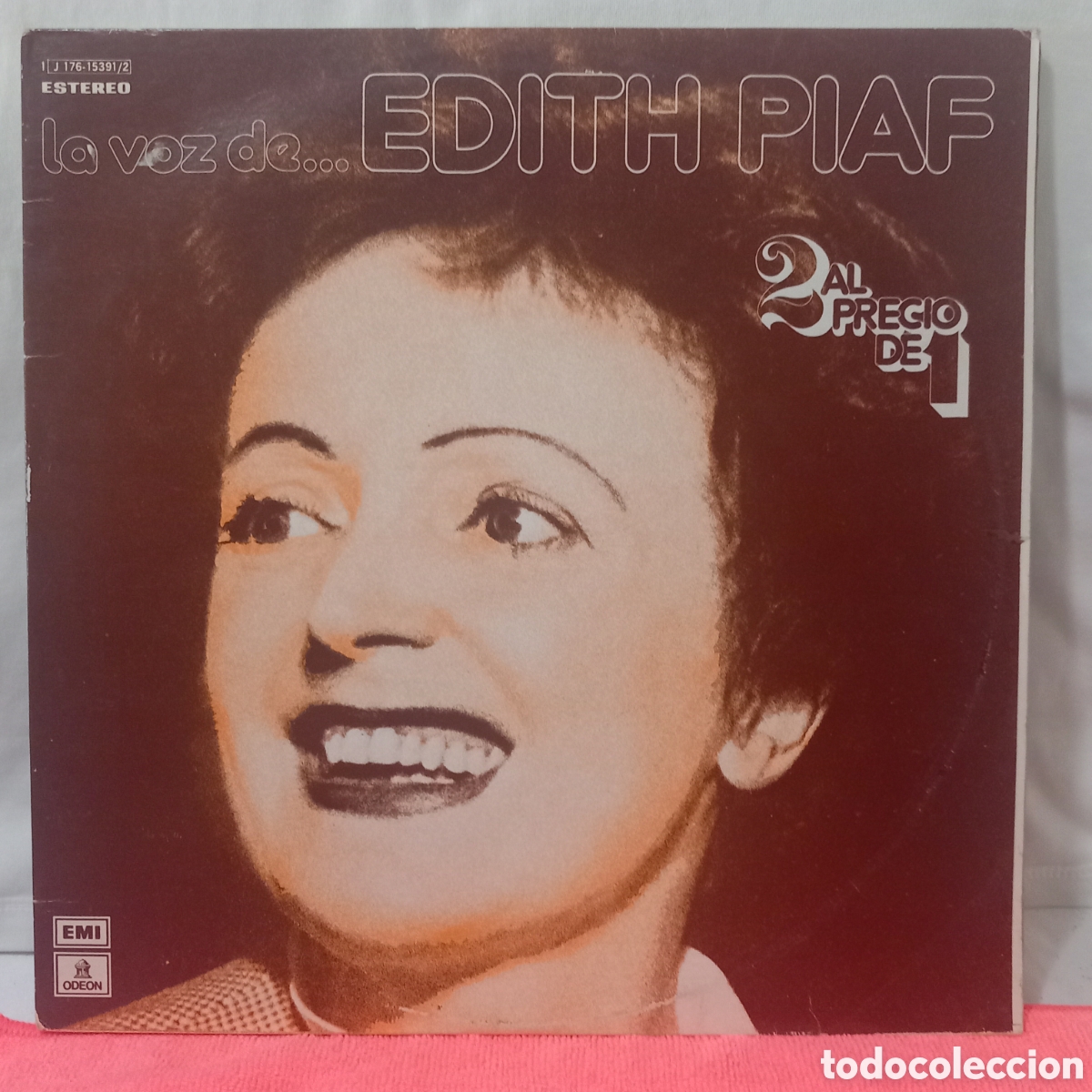 Discos de vinilo: LP DOBLE LA VOZ DE EDITH PIAF(1976 ODEON SPAIN)VINILOS EXCELENTE ESTADO