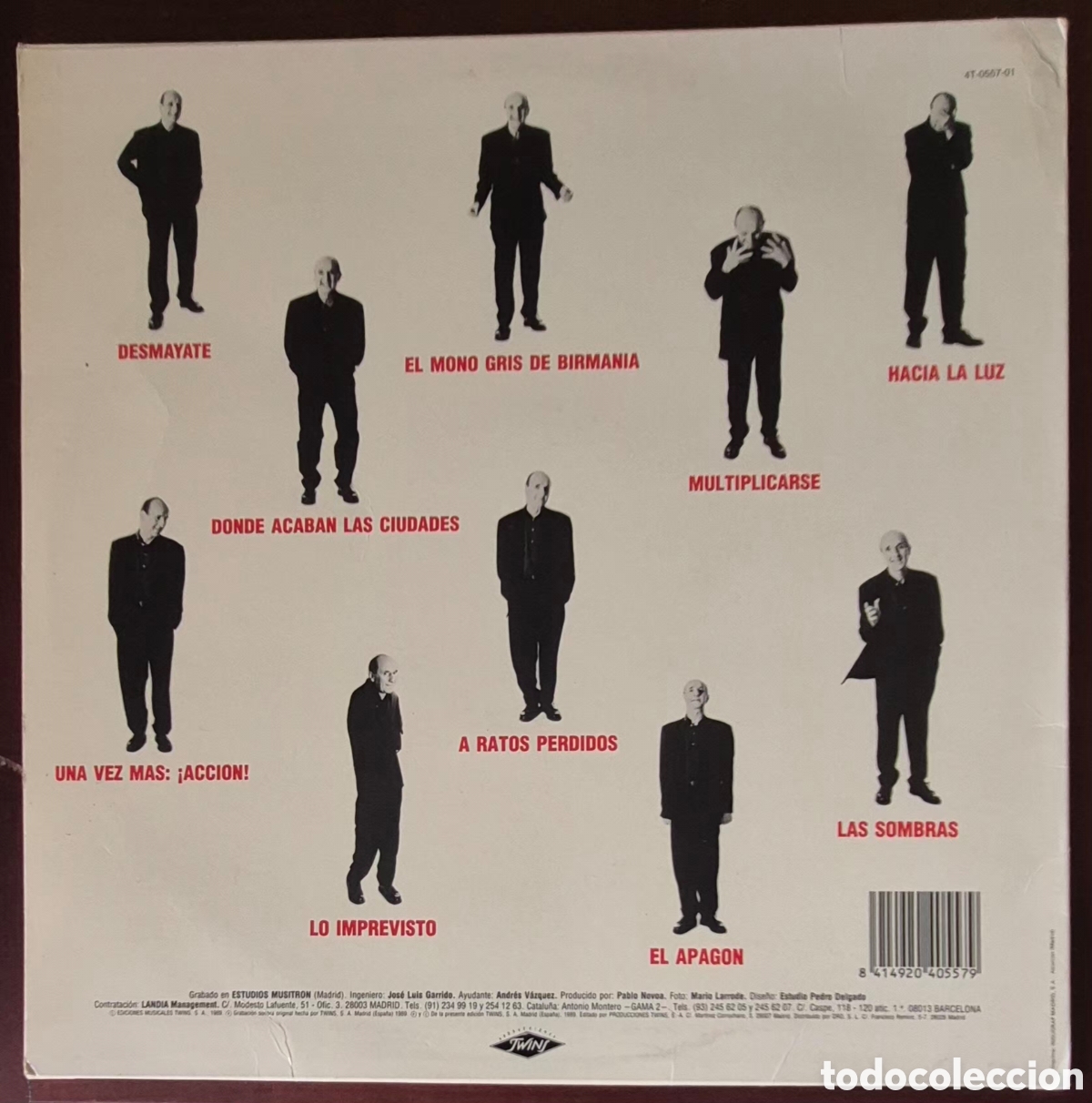 Discos de vinilo: LP - MICKY - OCTUBRE - 1989 ESPA&Ntilde;A - Foto 2
