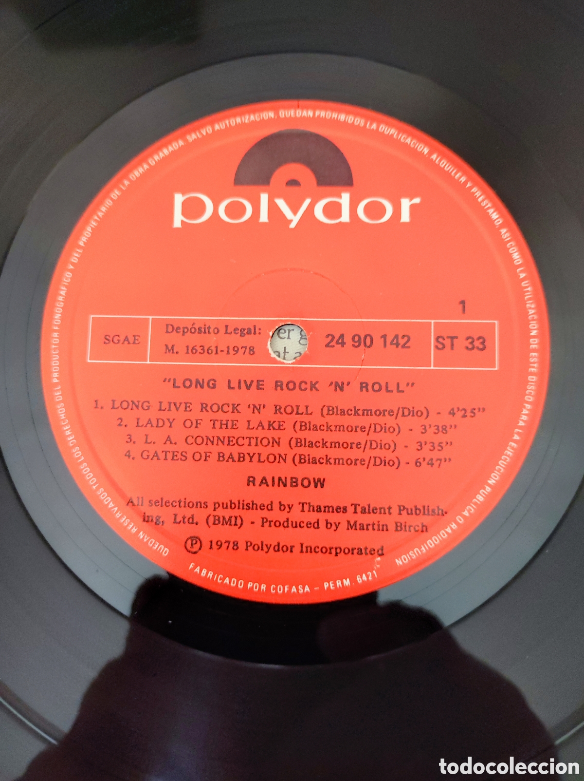 Discos de vinilo: RAINBOW - LONG LIVE ROCKNROLL - Foto 7