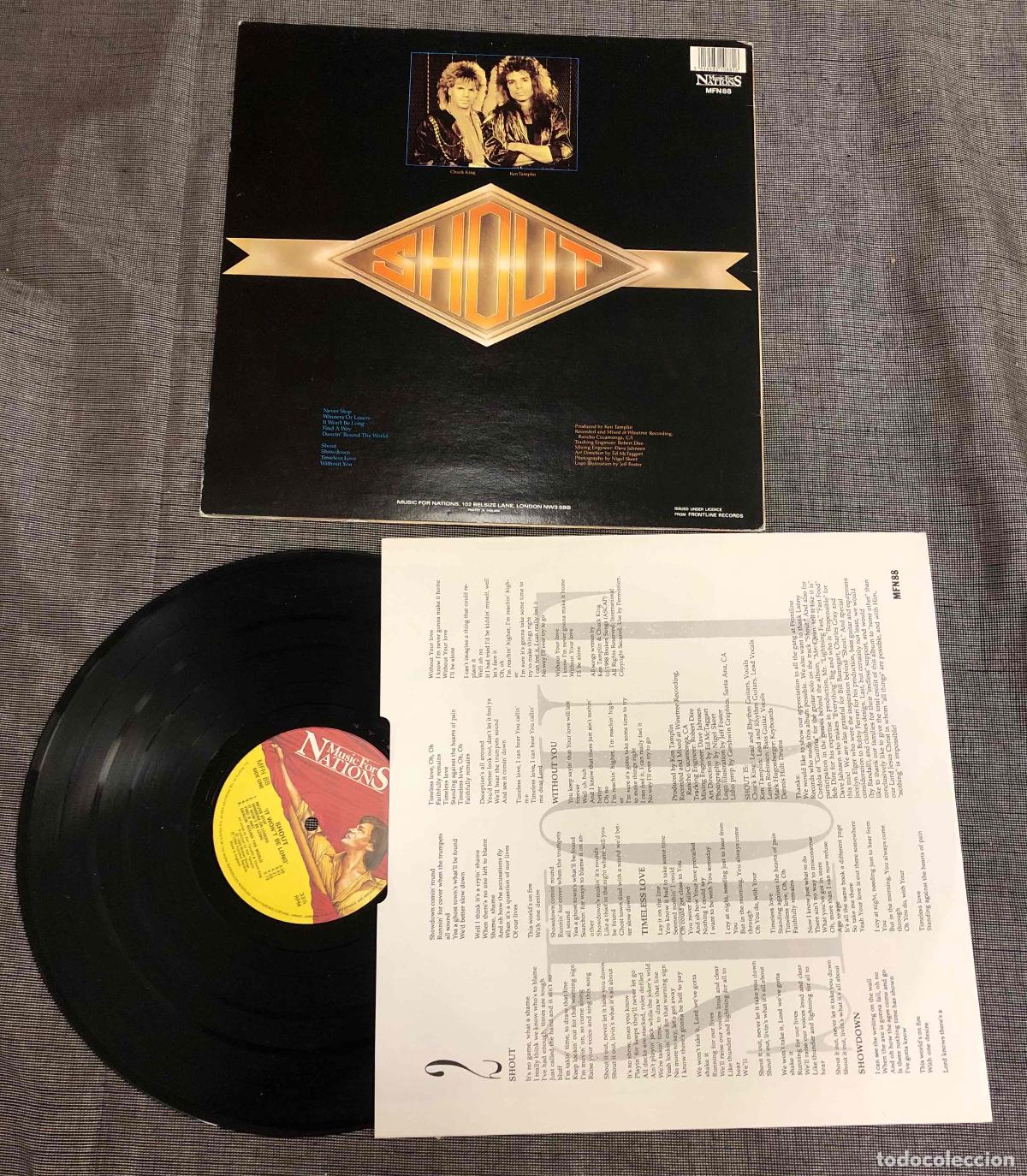 Discos de vinilo: LP SHOUT IT WONT BE LONG. FRONTLINE 1988 - Foto 2