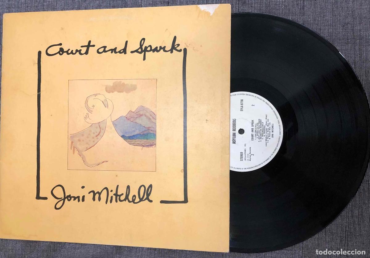 Discos de vinilo: LP JONI MITCHELL COURT AND SPARK. EMI RECORDS 1974