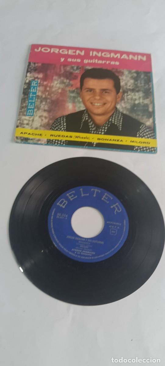 Discos de vinilo: Disco vinilo single 7'' EP Jorgen Ingmann y sus guitarras Apache Ruedas Belter 50554