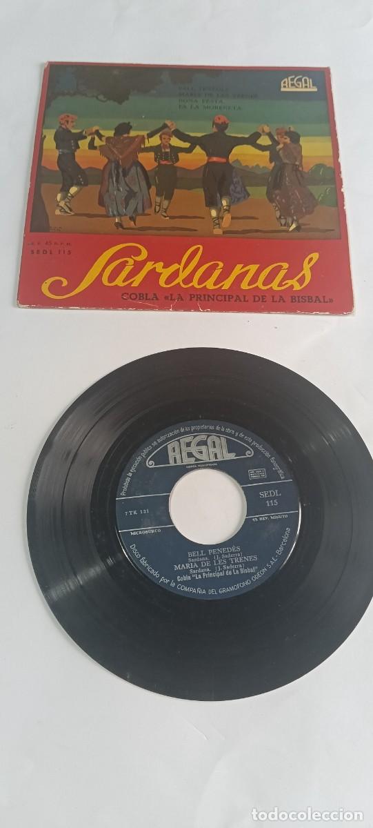 Discos de vinilo: Disco vinilo single 7'' EP Sardanas Cobla La Principal de La Bisbal Regal SEDL 115