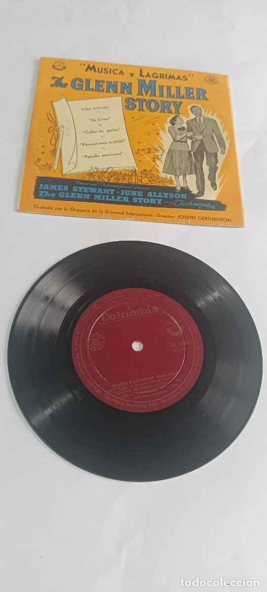 Discos de vinilo: Disco vinilo single 7'' EP Musica y Lagrimas Glenn Miller Story Columbia CGE 60025
