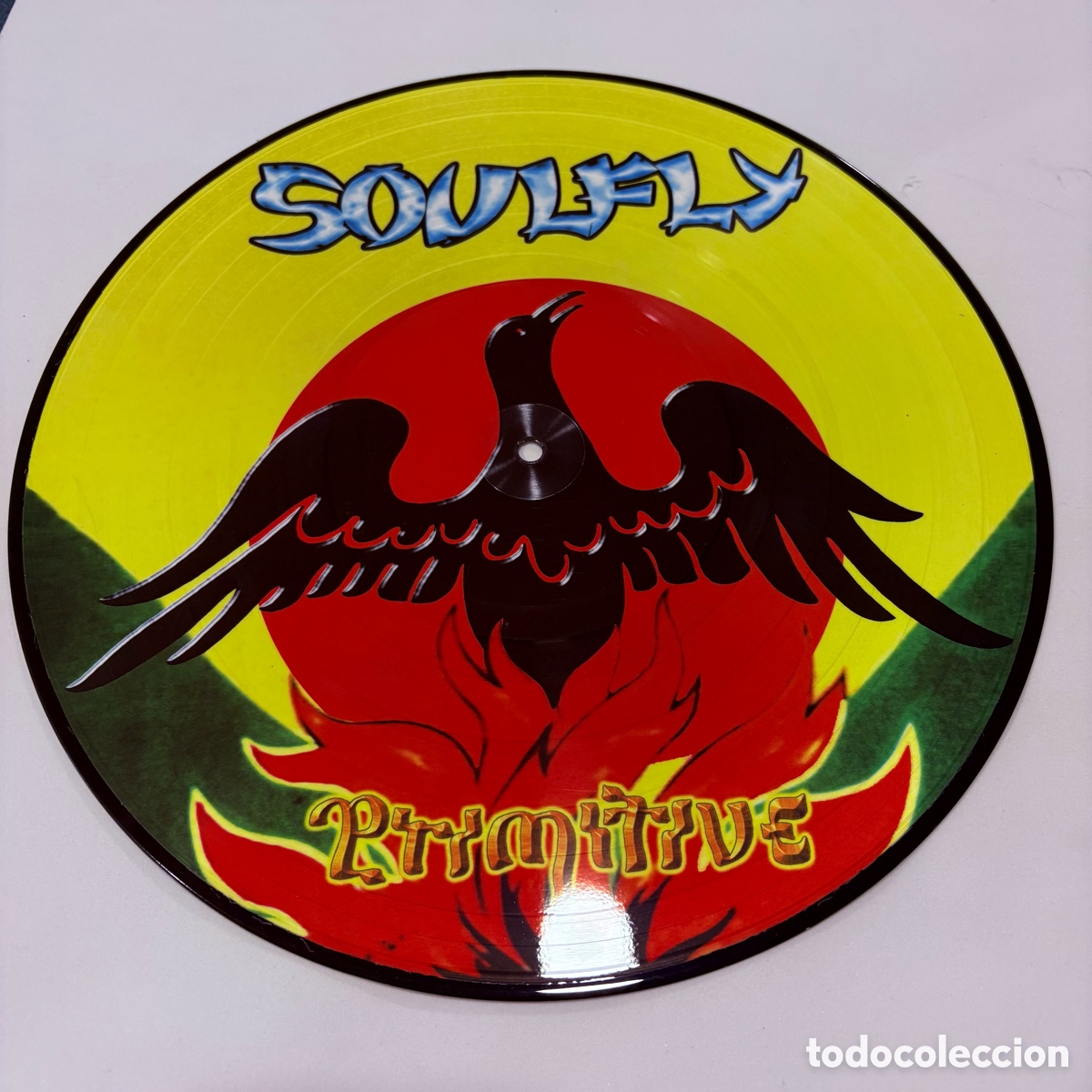 Discos de vinilo: Lp picture disc soulfly primitive edicion europea del 2000