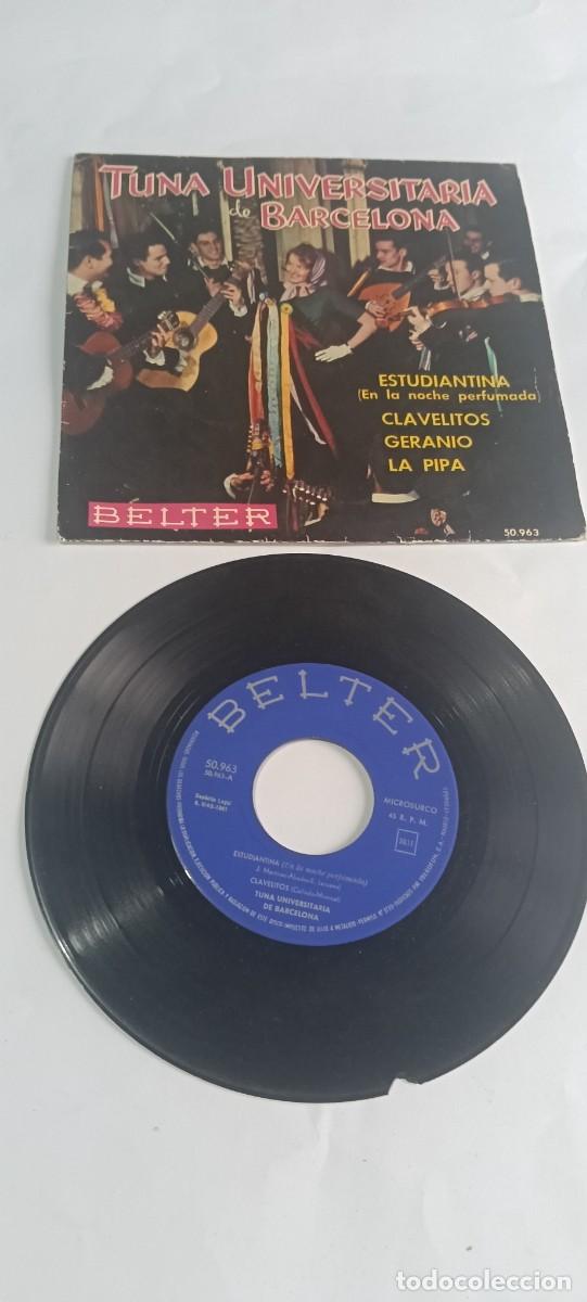Discos de vinilo: Disco vinilo single 7'' EP Tuna Universitaria de Barcelona Estudiantina Belter 50963