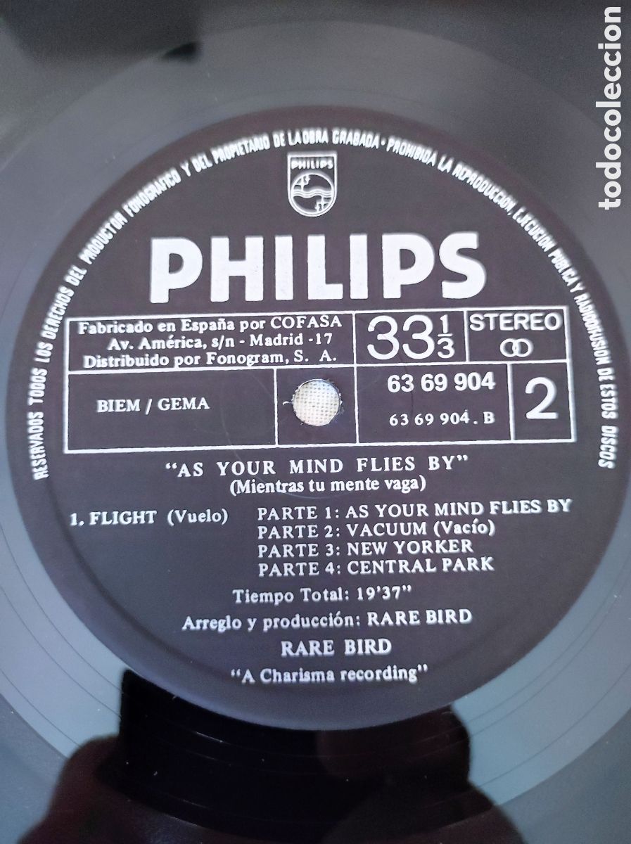 Discos de vinilo: RARE BIRD - AS YOUR MIND FLIES BY - Foto 5