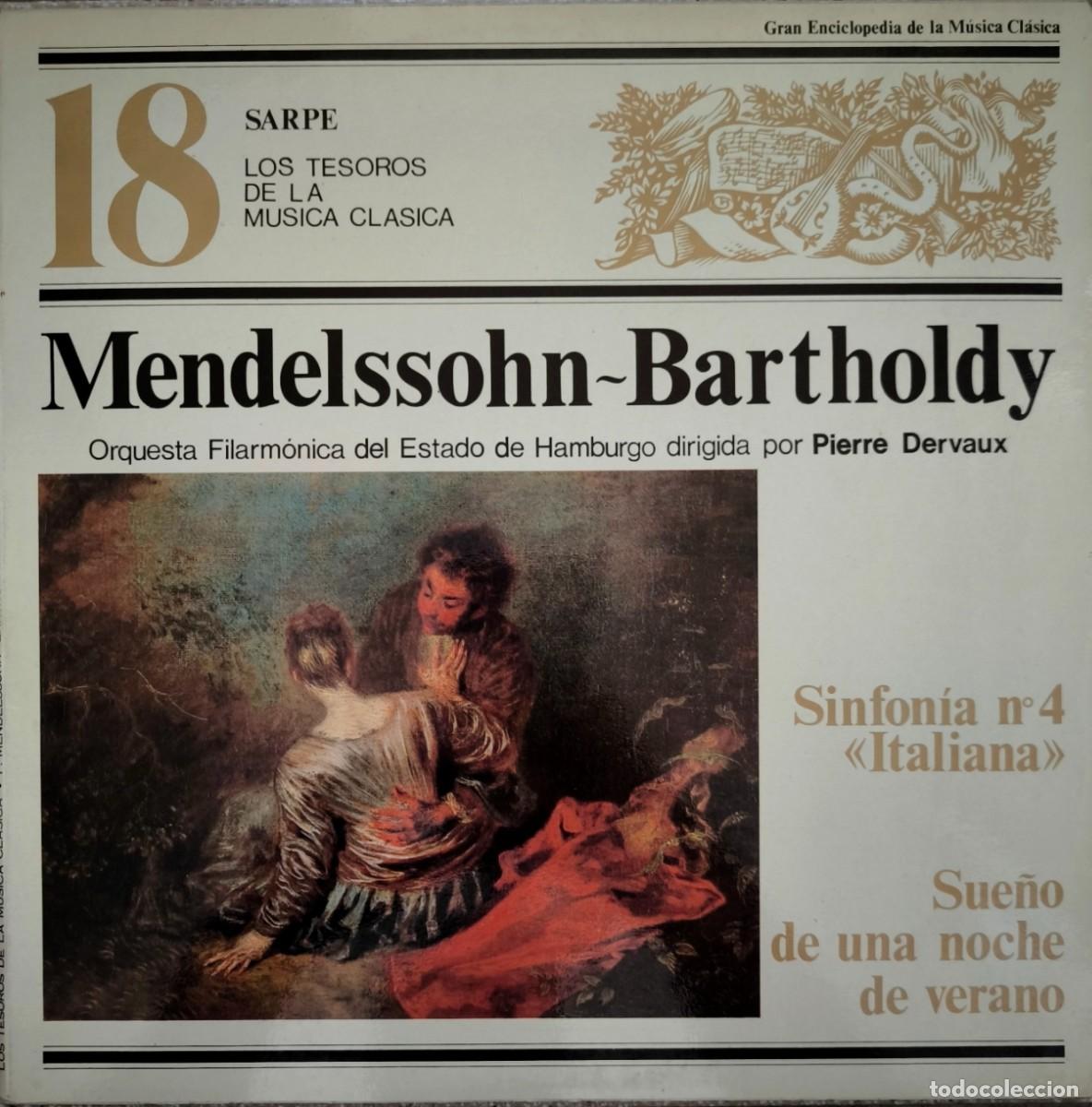 Discos de vinilo: Mendelssohn-Bartholdy - Sinfonia N.4 Italiana / Sue&ntilde;o de una Noche de Verano