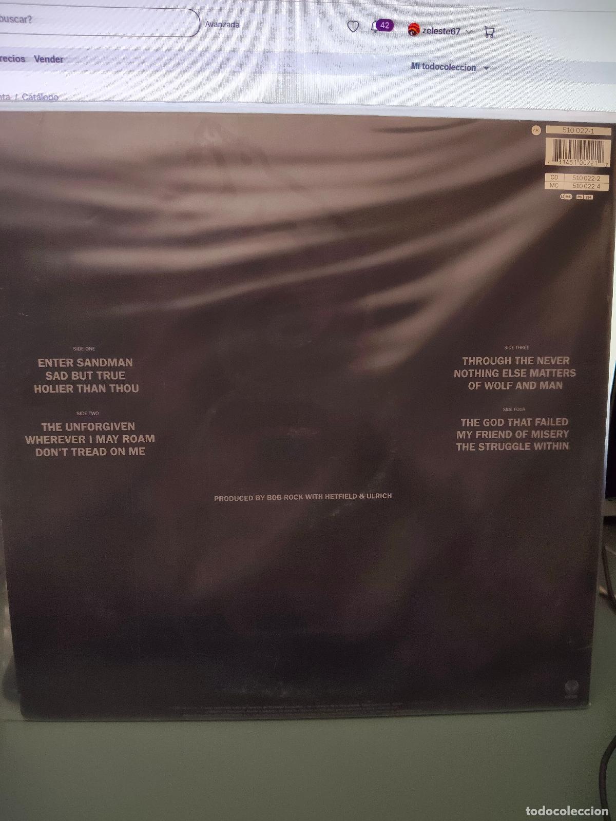 Discos de vinilo: Metallica. Black album - Foto 2