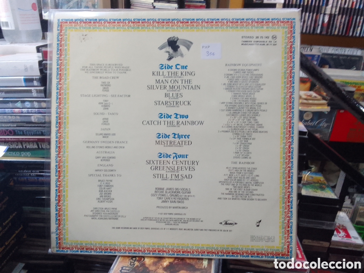 Discos de vinilo: On stage rainbow,2 lps - Foto 2