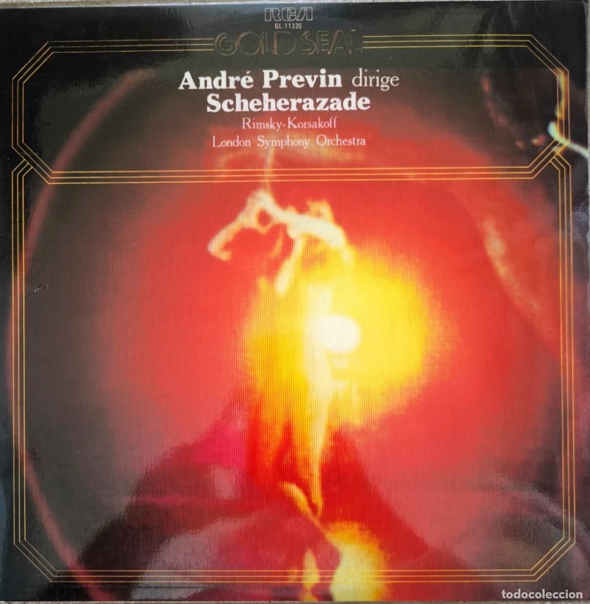 Discos de vinilo: Rimsky-Korsakov &ndash; Andr&eacute; Previn Dirige London Symphony Orchestra &ndash; Scheherazade