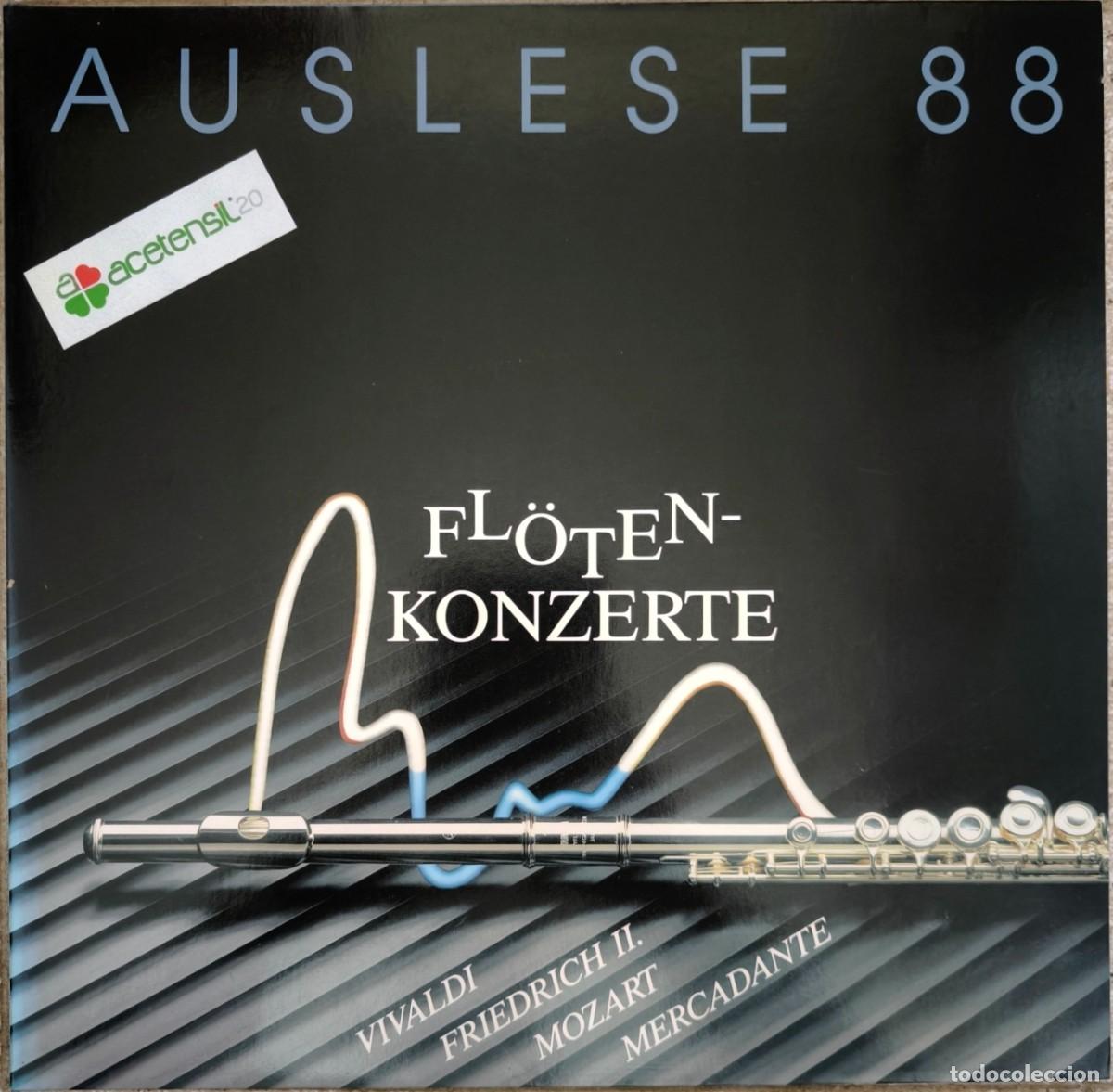 Discos de vinilo: Vivaldi / Friedrich II / Mozart / Mercadante - Auslese 88. Fl&ouml;ten - Konzerte