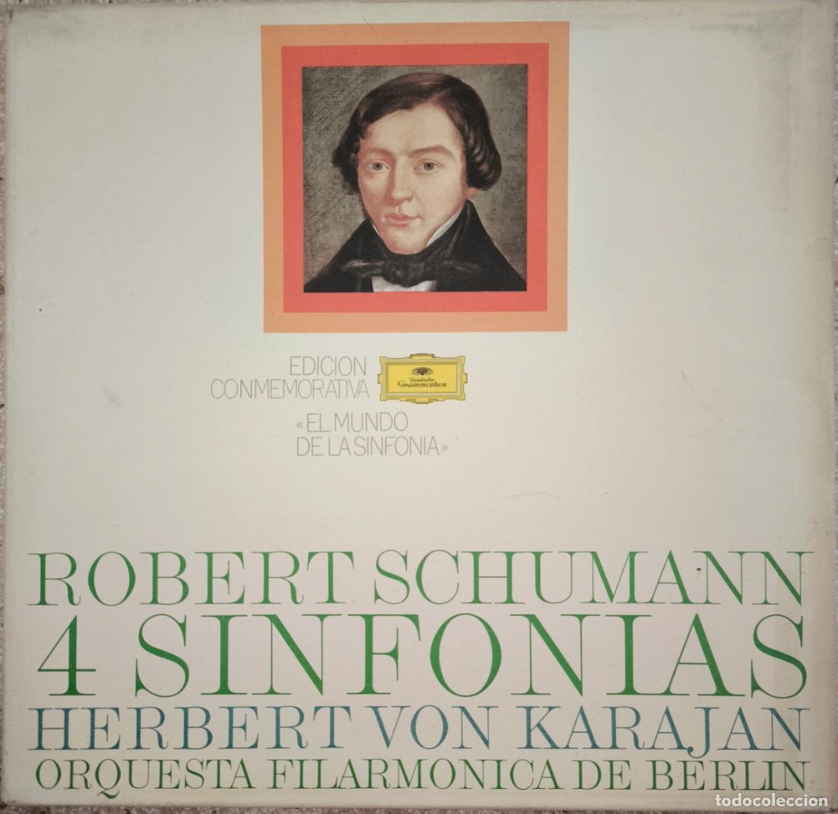 Discos de vinilo: Schumann: 4 Sinfon&iacute;as (3xLP BOX) - Von Karajan