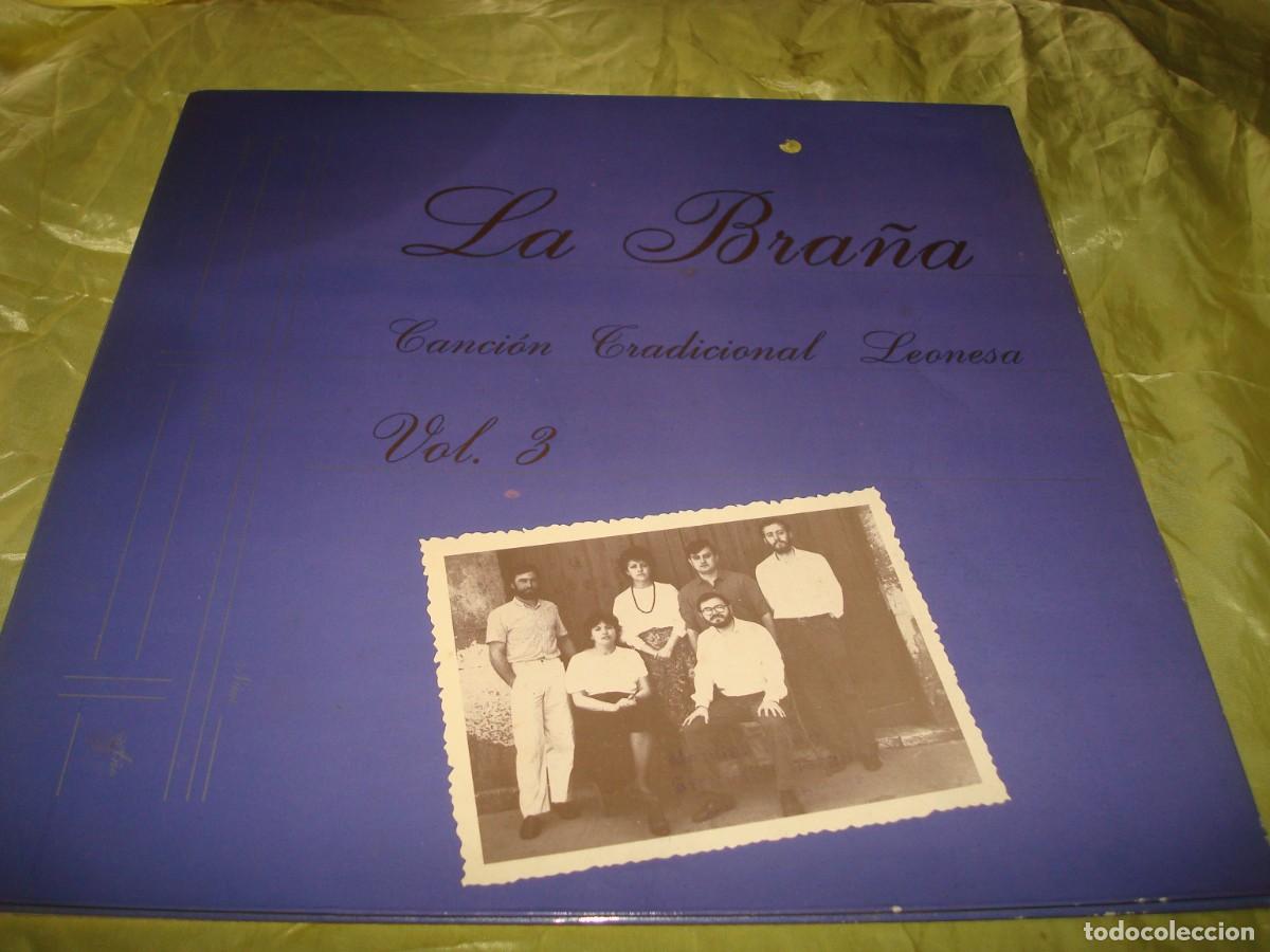 Discos de vinilo: LA BRA&Ntilde;A. VOL. 3. CANCION TRADICIONAL LEONESA. CASKABEL, 1986. IMPECABLE (#)