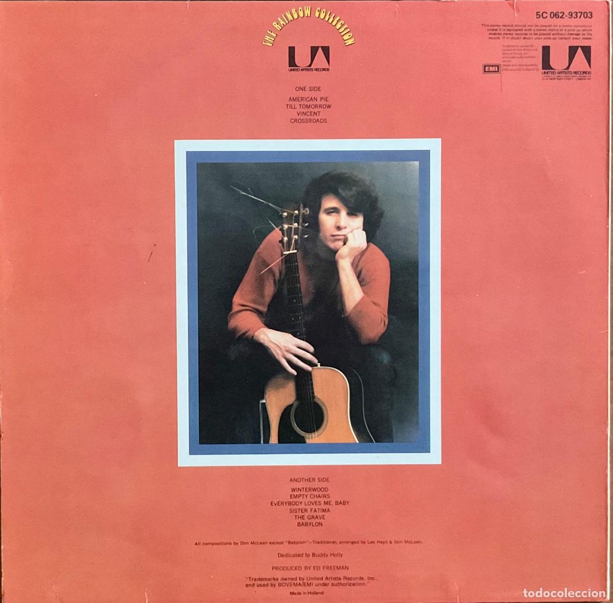 Discos de vinilo: DON MCLEAN - AMERICAN PIE - Foto 2