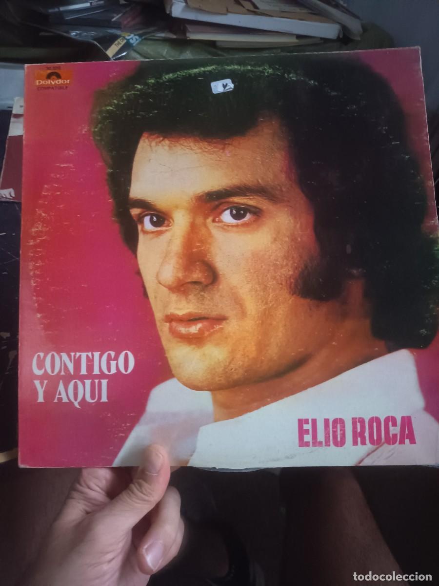 Discos de vinilo: LP, ELIO ROCA,( CONTIGO AQUI)