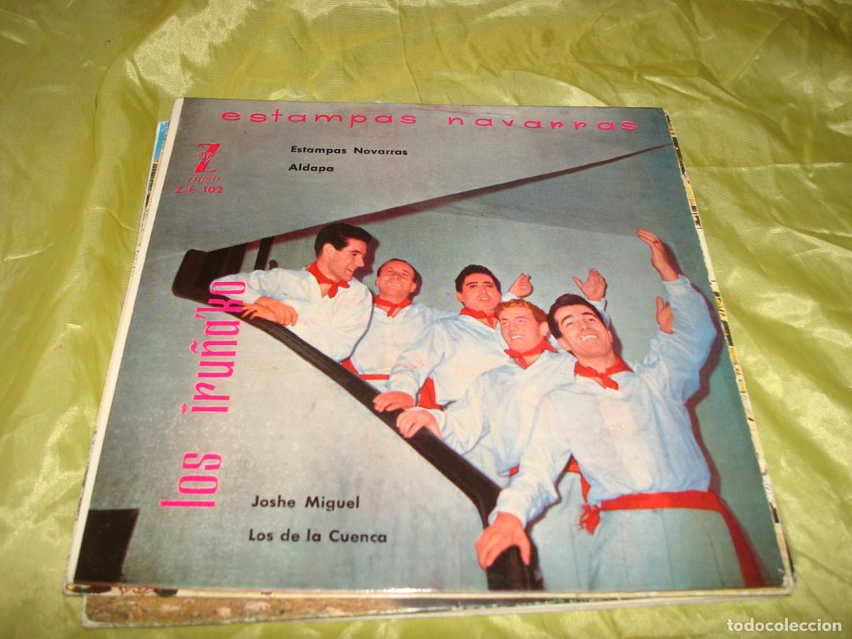 Discos de vinilo: LOS IRU&Ntilde;A&acute;KO. ESTAMPAS NAVARRAS + 3. EP. ZAFIRO, 1959 (#)