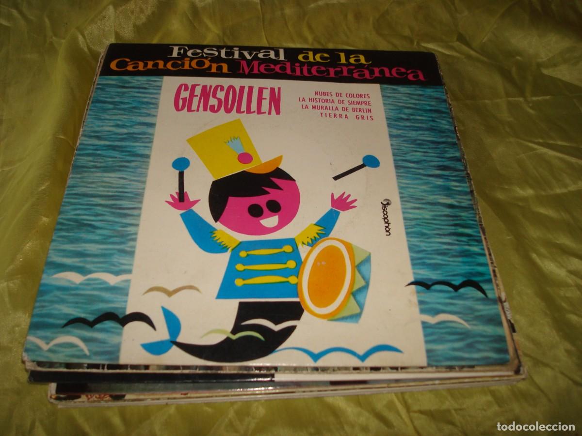 Discos de vinilo: GENSOLLEN. FESTIVAL CANCION MEDITERRANEA. MURALLA DE BERLIN + 3. EP. DISCOPHON, 1962 (#)