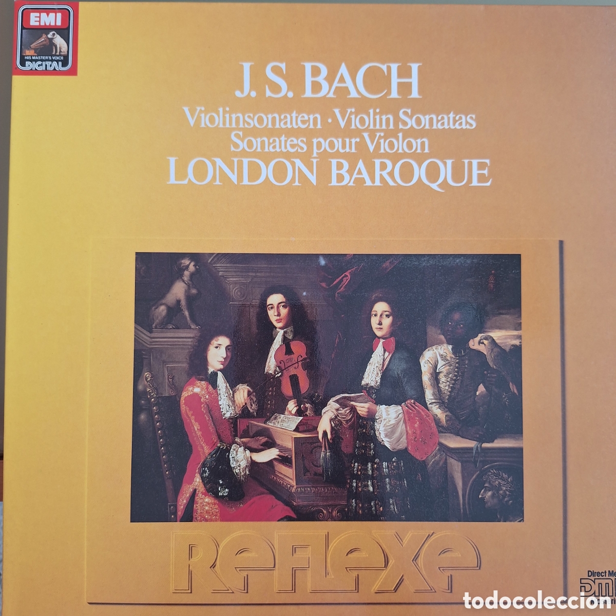 Discos de vinilo: Viol&iacute;n Sonatas. J. S. Bach. London Baroque