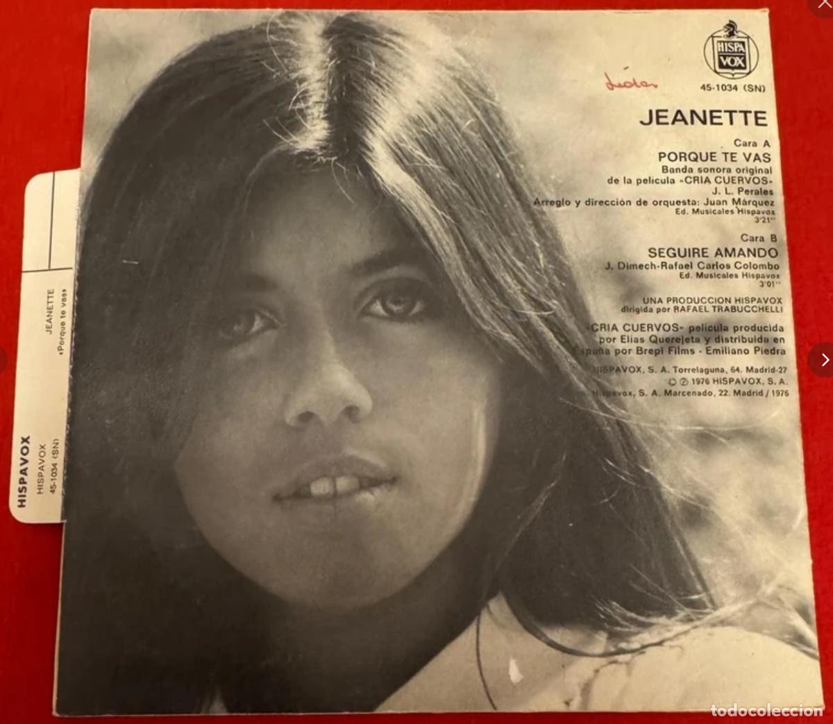 Discos de vinilo: Janette 45t Porque te vas EX EX - Foto 3