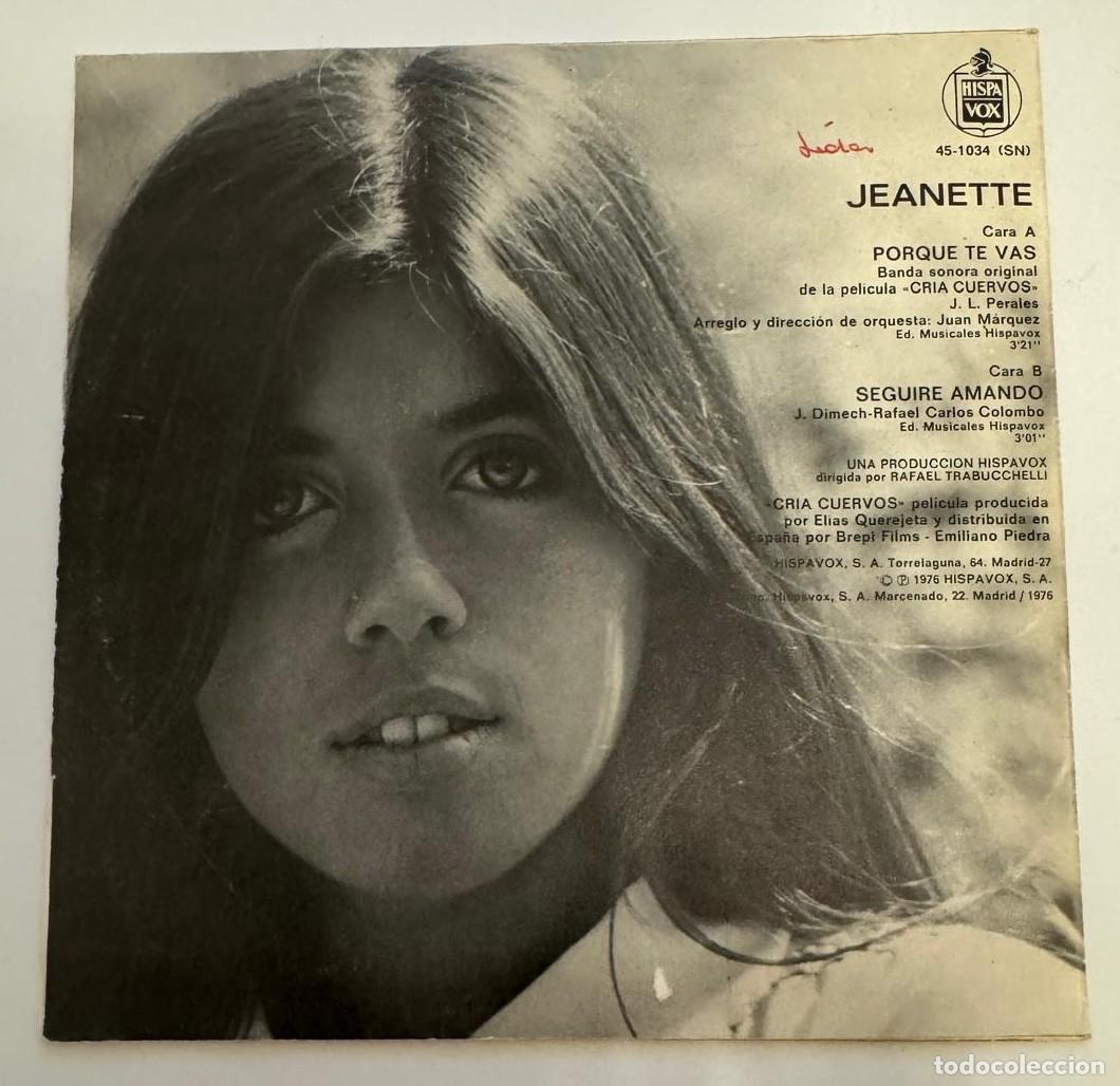 Discos de vinilo: Janette 45t Porque te vas EX EX - Foto 4