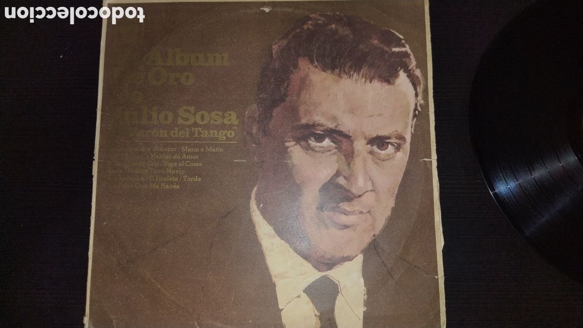 Discos de vinilo: Julio Sosa el &aacute;lbum de oro editado en Argentina