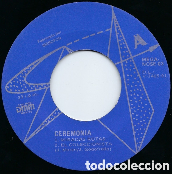 Discos de vinilo: 7&rdquo; Single Ceremonia , Miradas Rotas 1991 - Foto 4