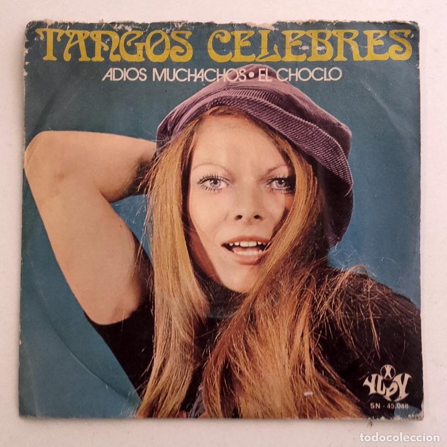 Discos de vinilo: Tangos Celebres, incluye los temas Adi&oacute;s muchachos&raquo; y El choclo