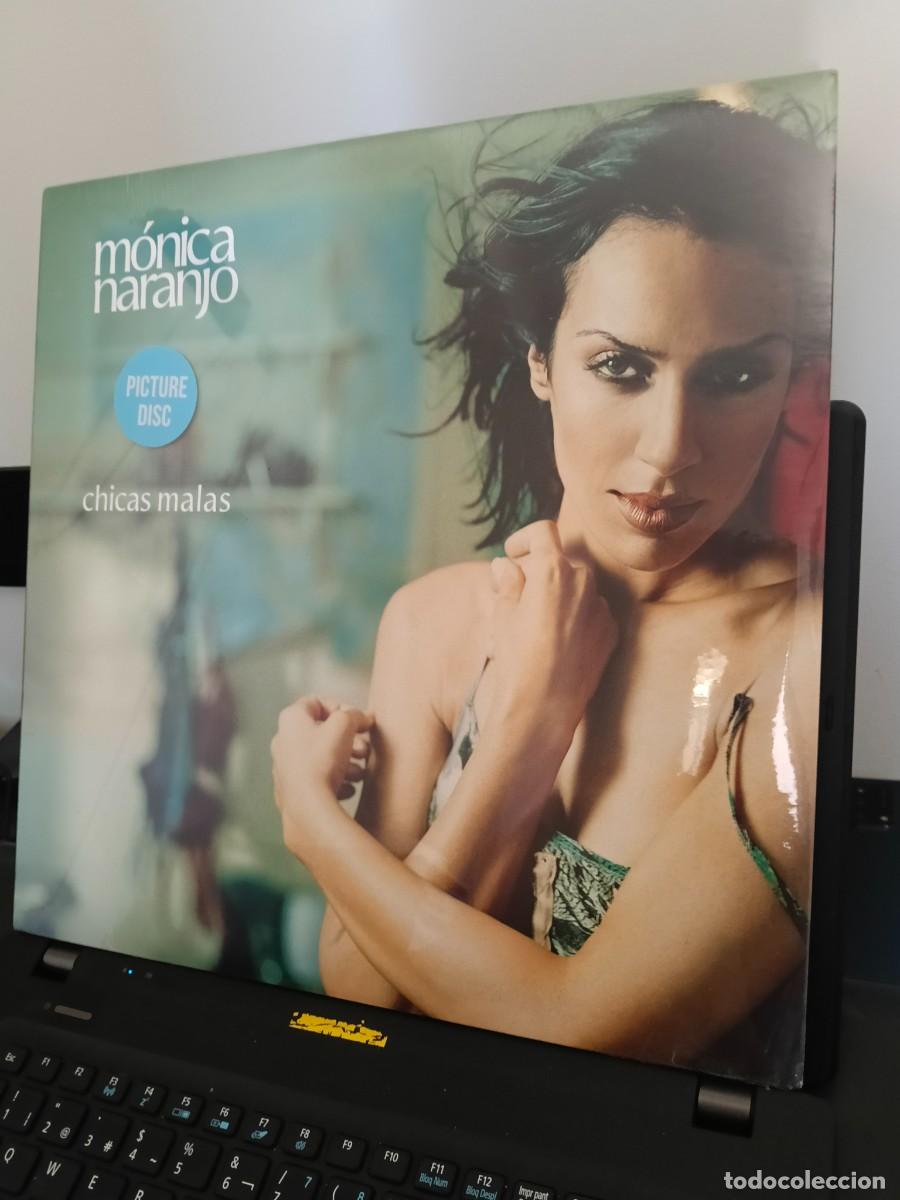 Discos de vinil: RAR PICTURE DISC LP 33. M&Oacute;NICA NARANJO. CHICAS MALAS. SEALED. MINT