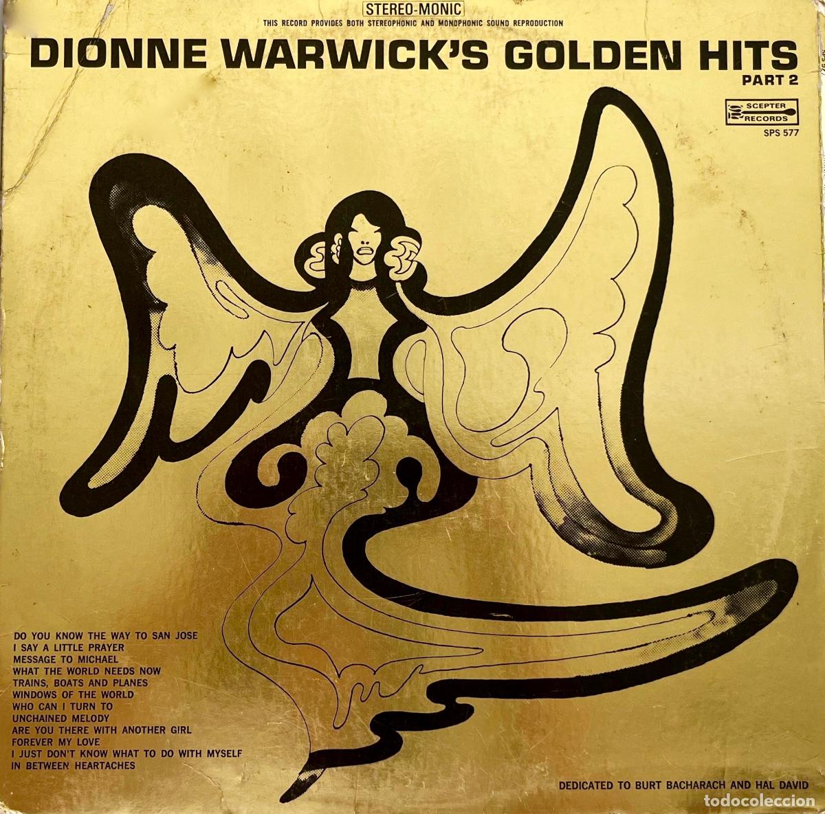 Discos de vinilo: DIONNE WARWICK. GOLDEN HITS VOL 2. SOLO PORTADA LP PORTADA DOBLE USA