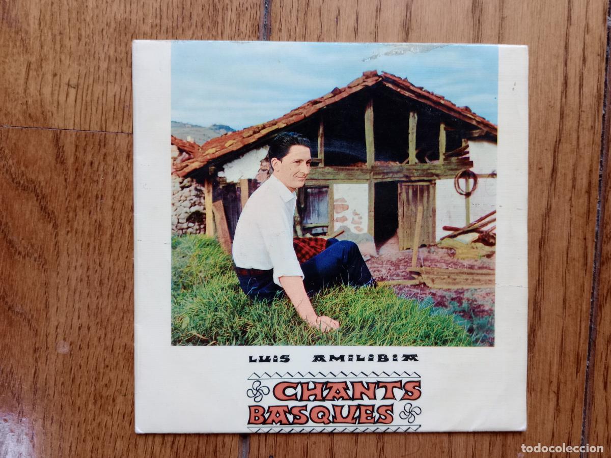 Discos de vinilo: Luis Amilibia - chants basques - jainkoaren ama + ikhaskin mendian + lo, lo, nere maitea + txori err