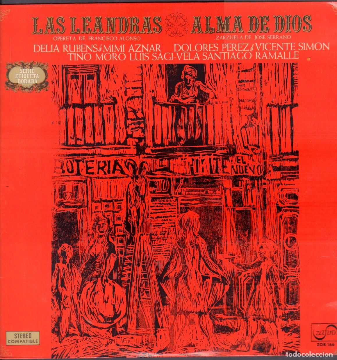 Discos de vinilo: LAS LEANDRAS / ALMA DE DIOS // DELIA RUBENS, MIMI AZNAR, TINO MORO.../ LP ZAFIRO 1972 RF-26634