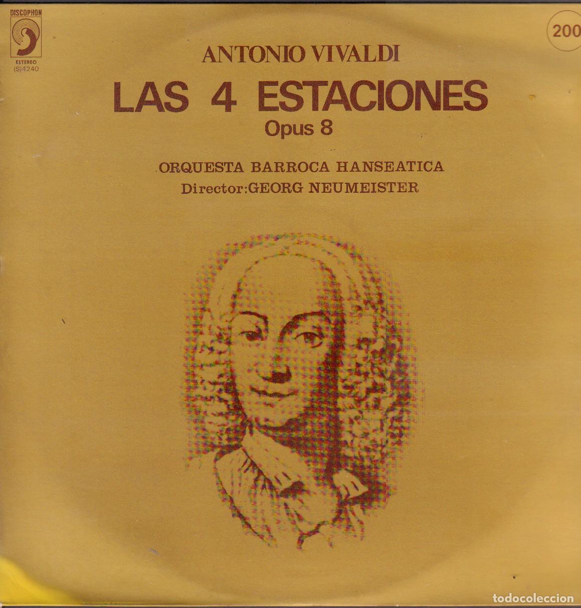 Discos de vinilo: ANTONIO VIVALDI - LAS 4 ESTACIONES / ORQUESTA BARROCA HANSEATICA / LP DISCOPHON 1973 RF-26635