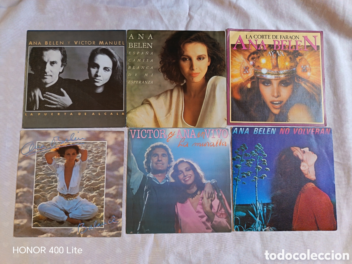 Discos de vinilo: Lote 6 singles de Ana Bel&eacute;n y V&iacute;ctor Manuel