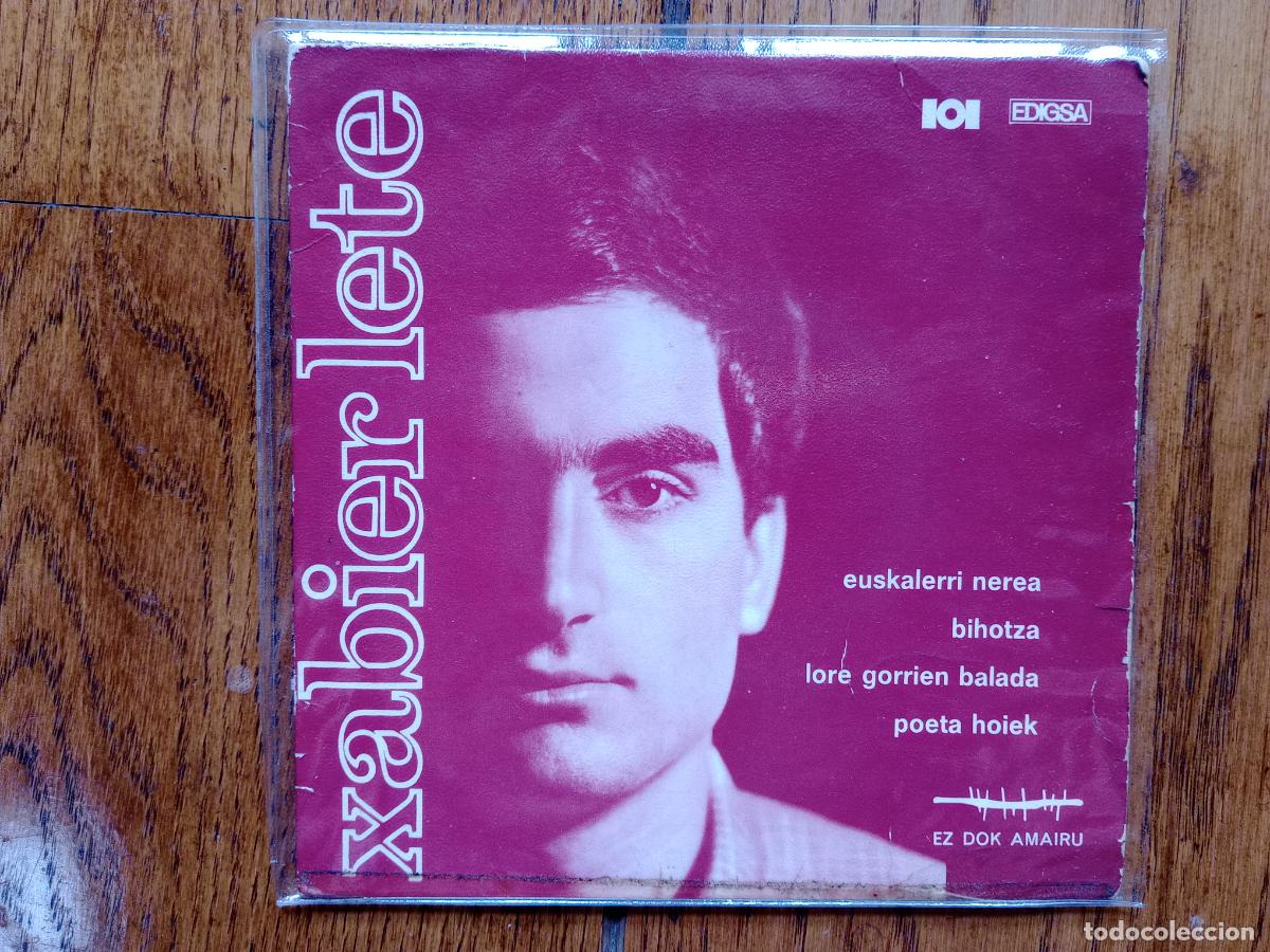 Discos de vinilo: Xabier Lete - euskalerri nerea + poeta hoiek + bihotza + lore gorrien balada