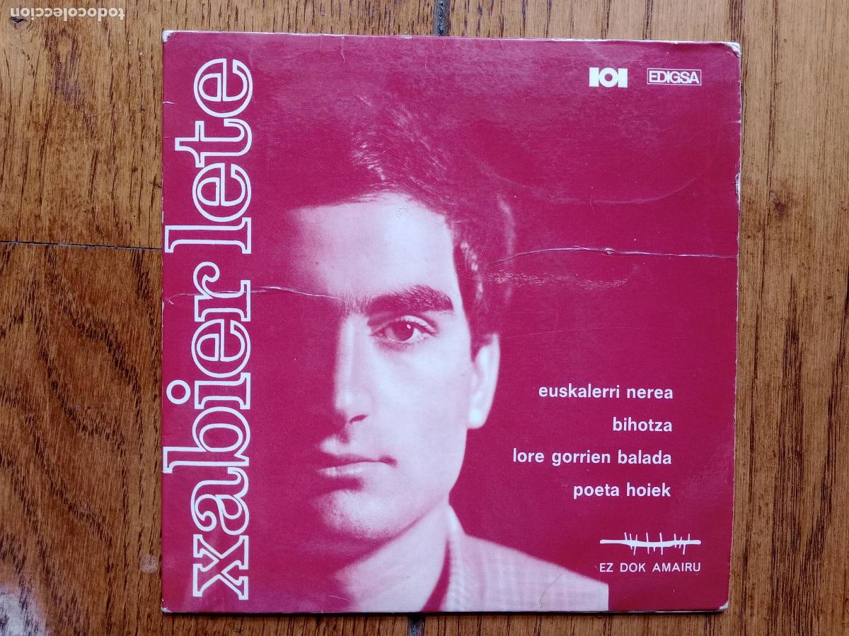 Discos de vinilo: Xabier Lete - euskalerri nerea + poeta hoiek + bihotza + lore gorrien balada