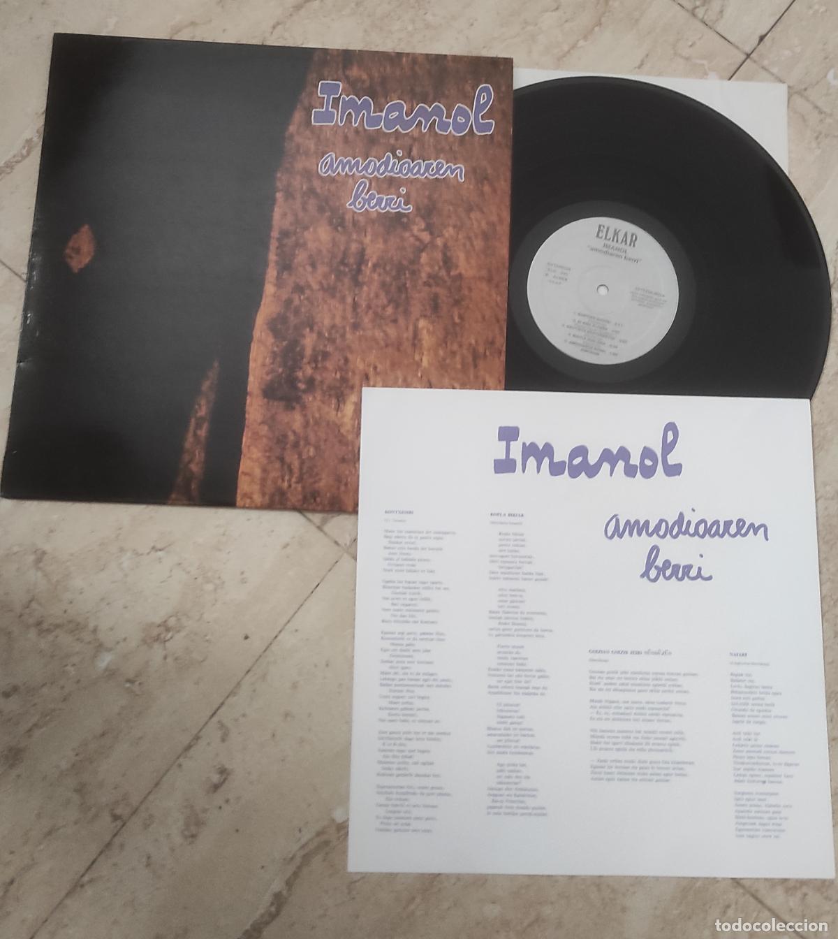 Discos de vinilo: Imanol &ndash; Amodioaren Berri-LP- ELKAR-1990- EXCELENTE ESTADO-