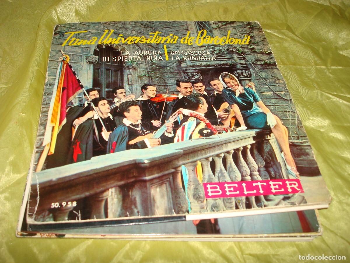 Discos de vinilo: TUNA UNIVERSITARIA DE BARCELONA. LA AURORA + 3. EP. BELTER, 1961