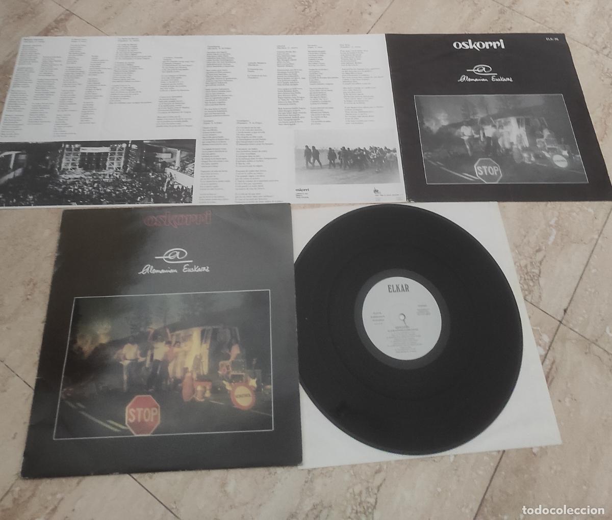 Discos de vinilo: OSKORRI LP ALEMANIAN EUSKARAZ -ELKAR-1984- EXCELENTE ESTADO- CONTIENE RARO INSERT
