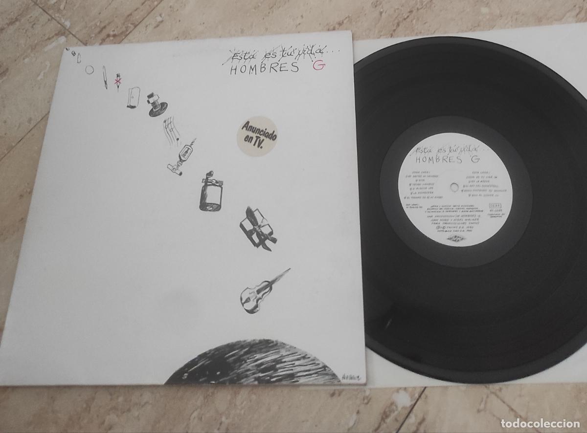 Discos de vinilo: Hombres G-Esta Es Tu Vida -LP-1&ordf;Edici&oacute;n 1990 ESPA&Ntilde;A SPAIN Carpeta Abierta TWINS-EXCELENTE COMO NUEVO
