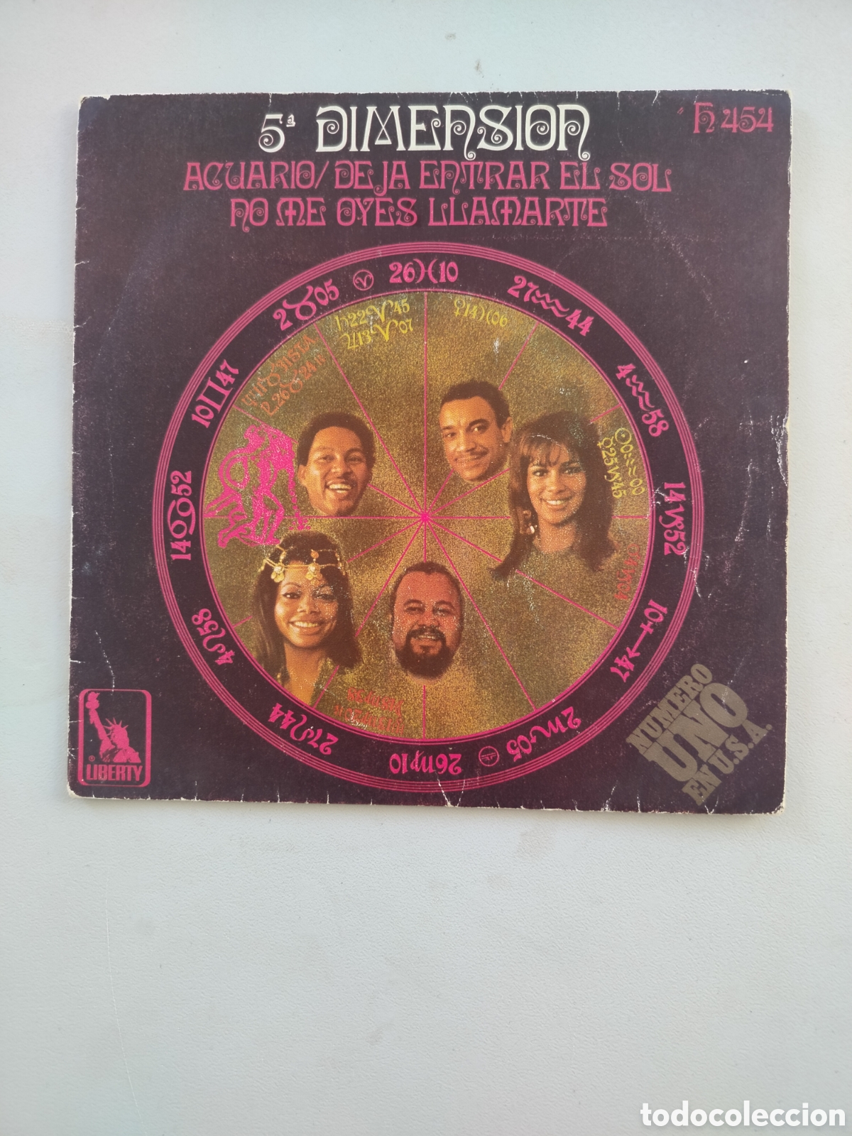 Discos de vinilo: 5&deg; Dimensi&oacute;n Single 1969