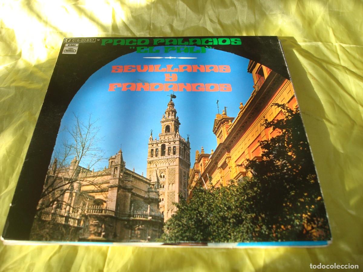 Discos de vinilo: PACO PALACIOS, &rdquo;EL PALI&rdquo;. SEVILLANAS Y FANDANGOS. EP. REGAL, 1971. CON INSERT. IMPECABLE(#)