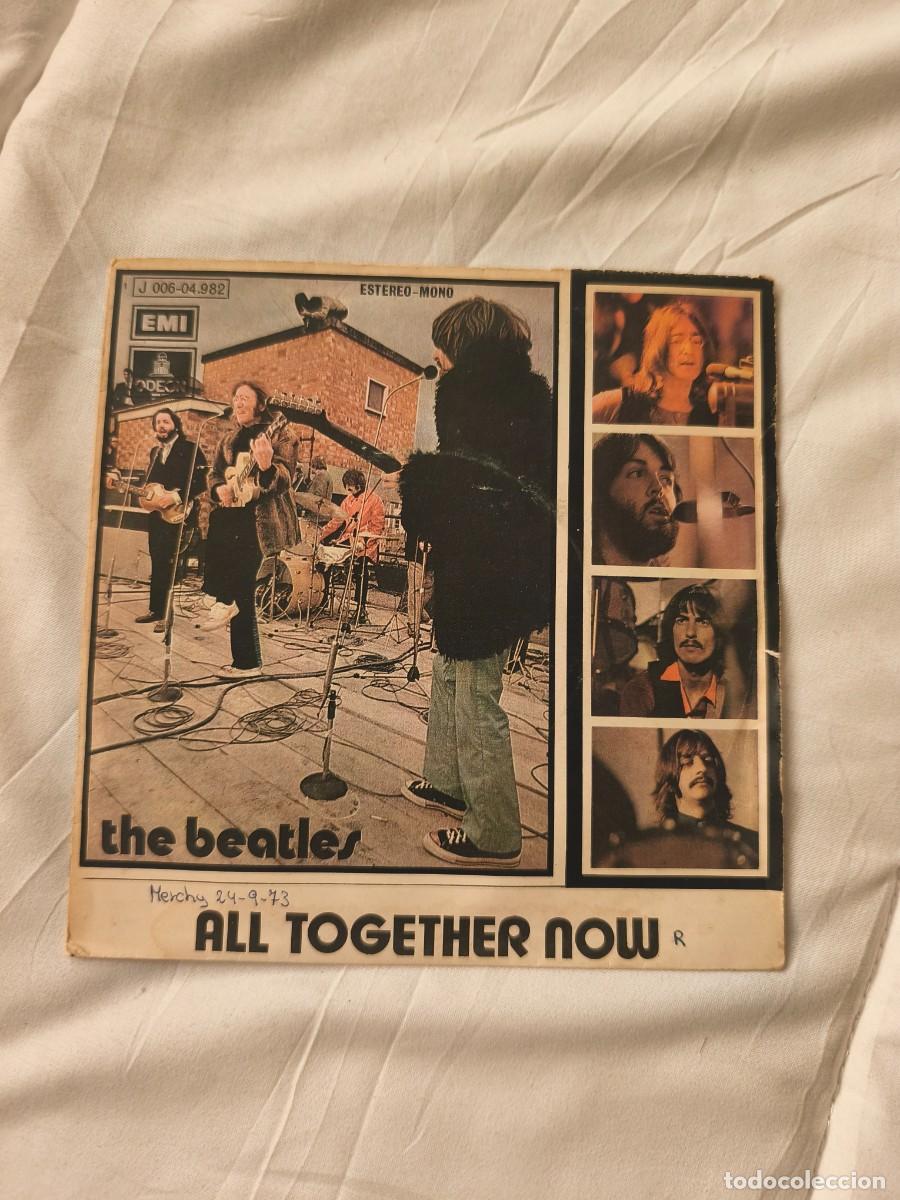 Disques de vinyle: The Beatles &ndash; All Together Now / Hey Bulldog ..1972 original single disco de vinilo