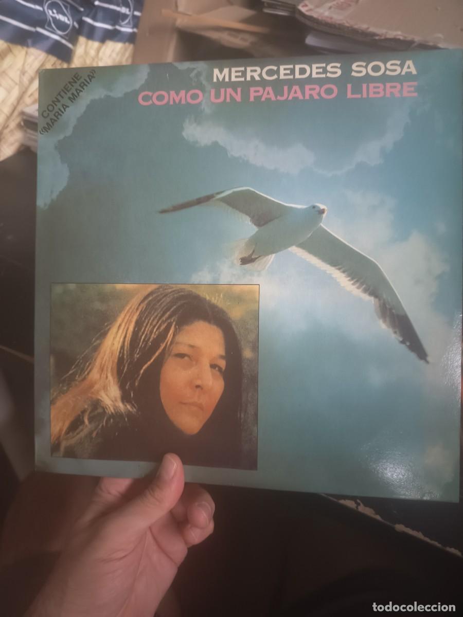 Discos de vinilo: LP MERCEDES SOSA,( como un p&aacute;jaro libre)