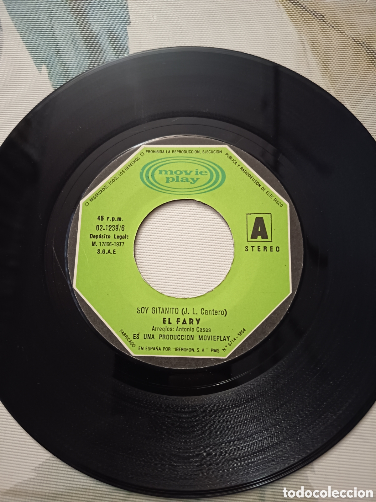 Discos de vinilo: El Fary &rdquo;Soy gitanito&rdquo;, &rdquo;Esposa m&iacute;a&rdquo; - Foto 3