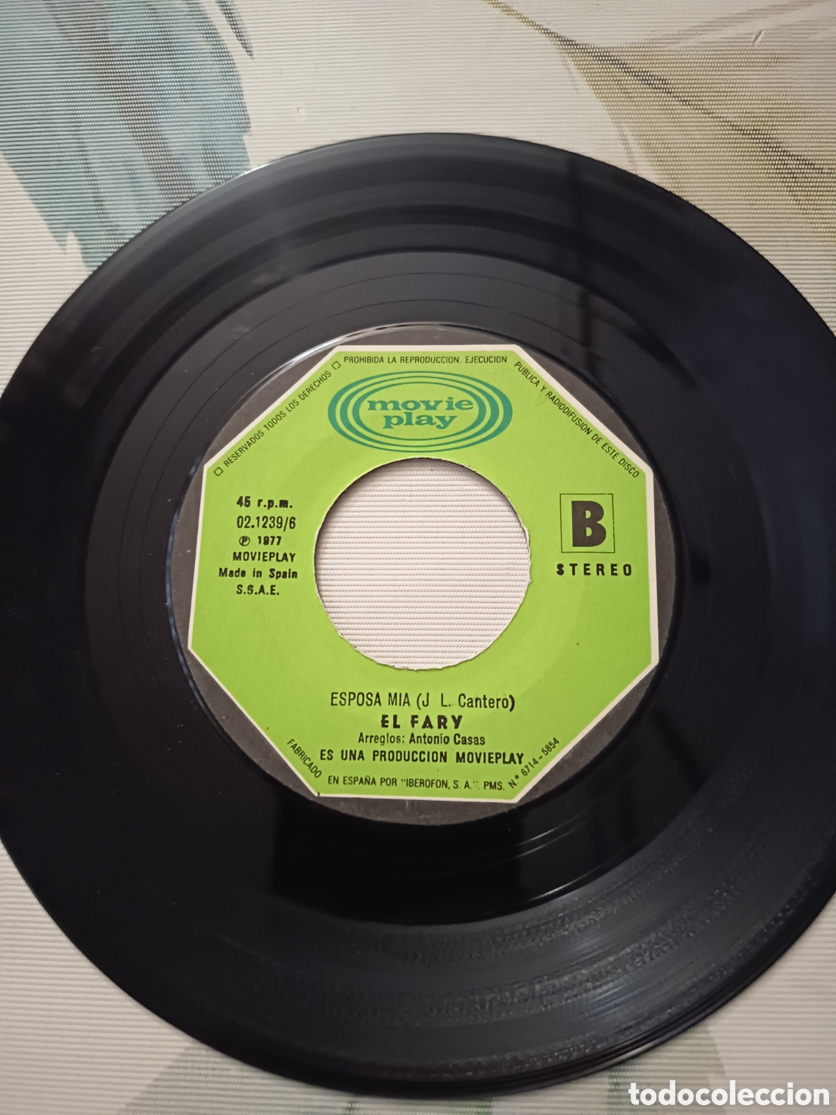 Discos de vinilo: El Fary &rdquo;Soy gitanito&rdquo;, &rdquo;Esposa m&iacute;a&rdquo; - Foto 4